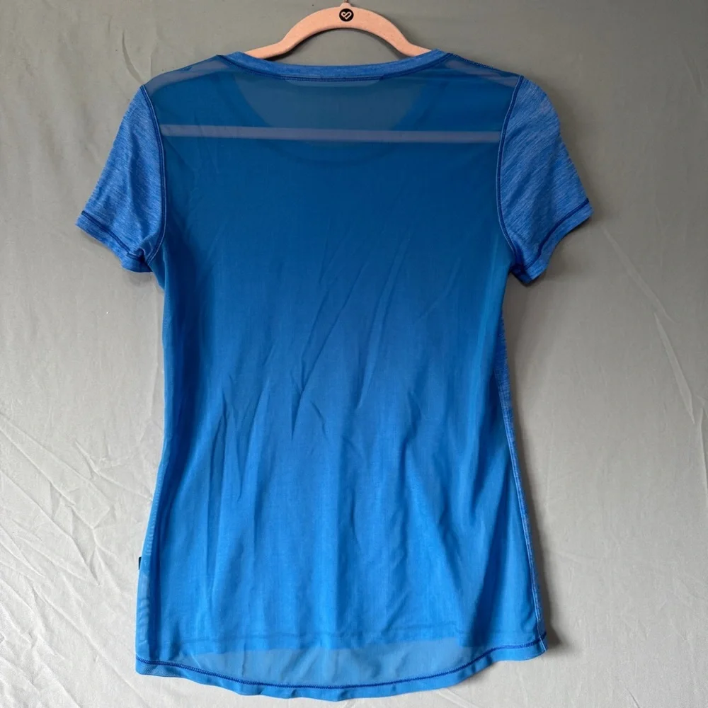 lululemon athletica Blue Short Sleeve Performance Tee - Picture 5 of 6